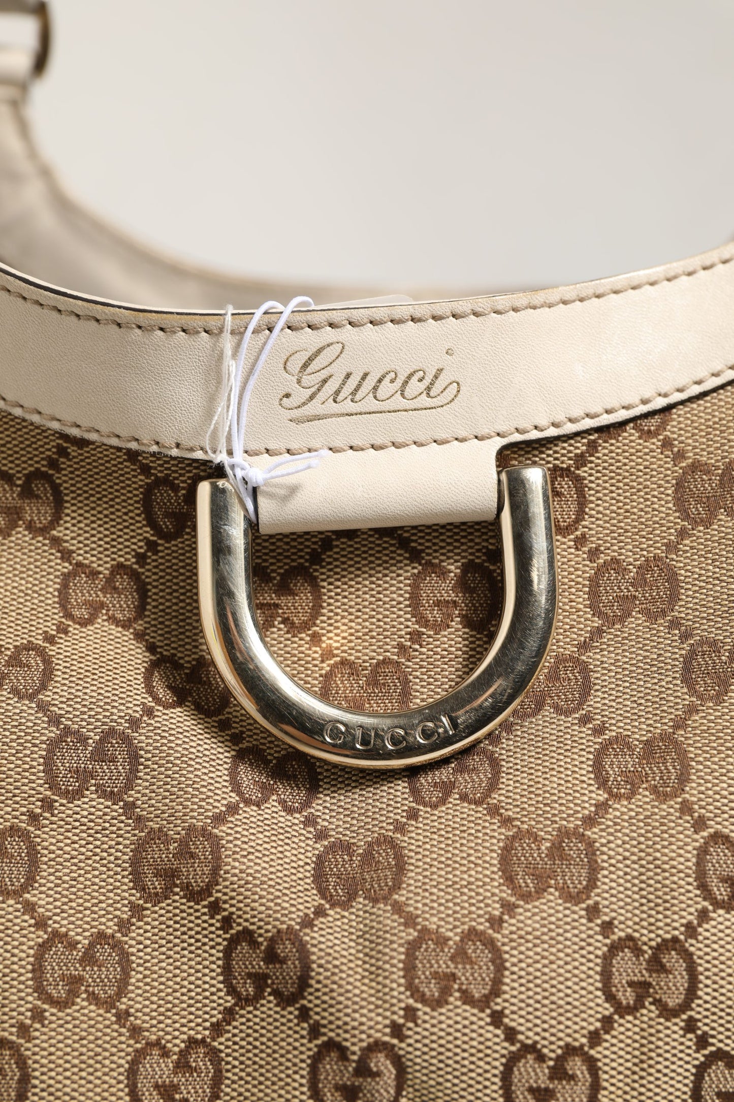 Gucci Canvas Abbey D Ring Shoulder Bag