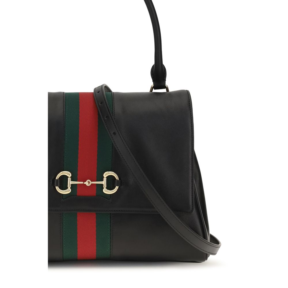 Gucci Black Calf Leather Bos Taurus Handbag