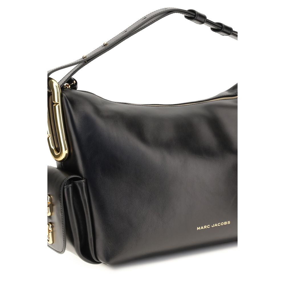 Marc Jacobs Black Calf Leather Bos Taurus Shoulder Bag