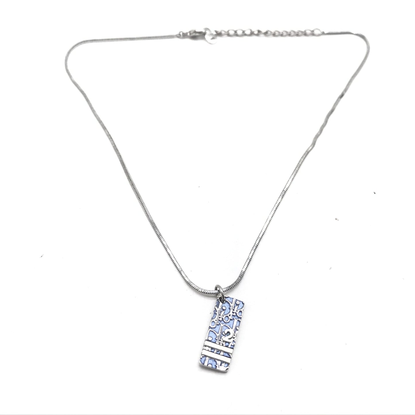 Christian Dior Blue Trotter Pendant Necklace