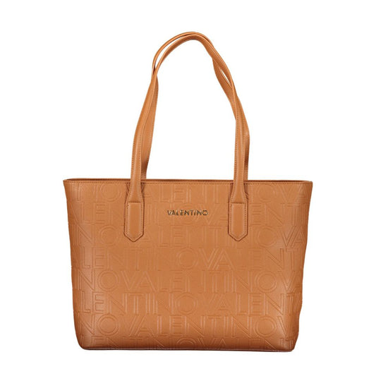 Valentino Brown Polyethylene Handbag