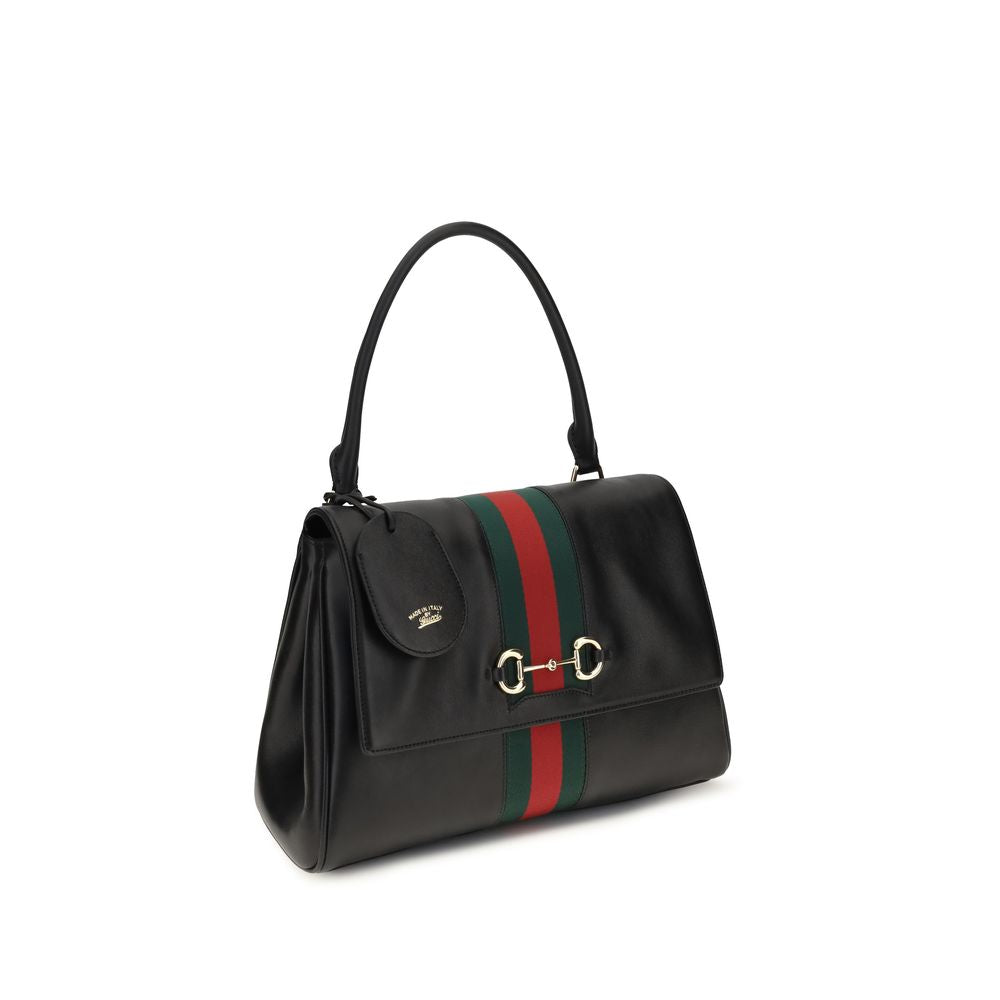 Gucci Black Calf Leather Bos Taurus Handbag
