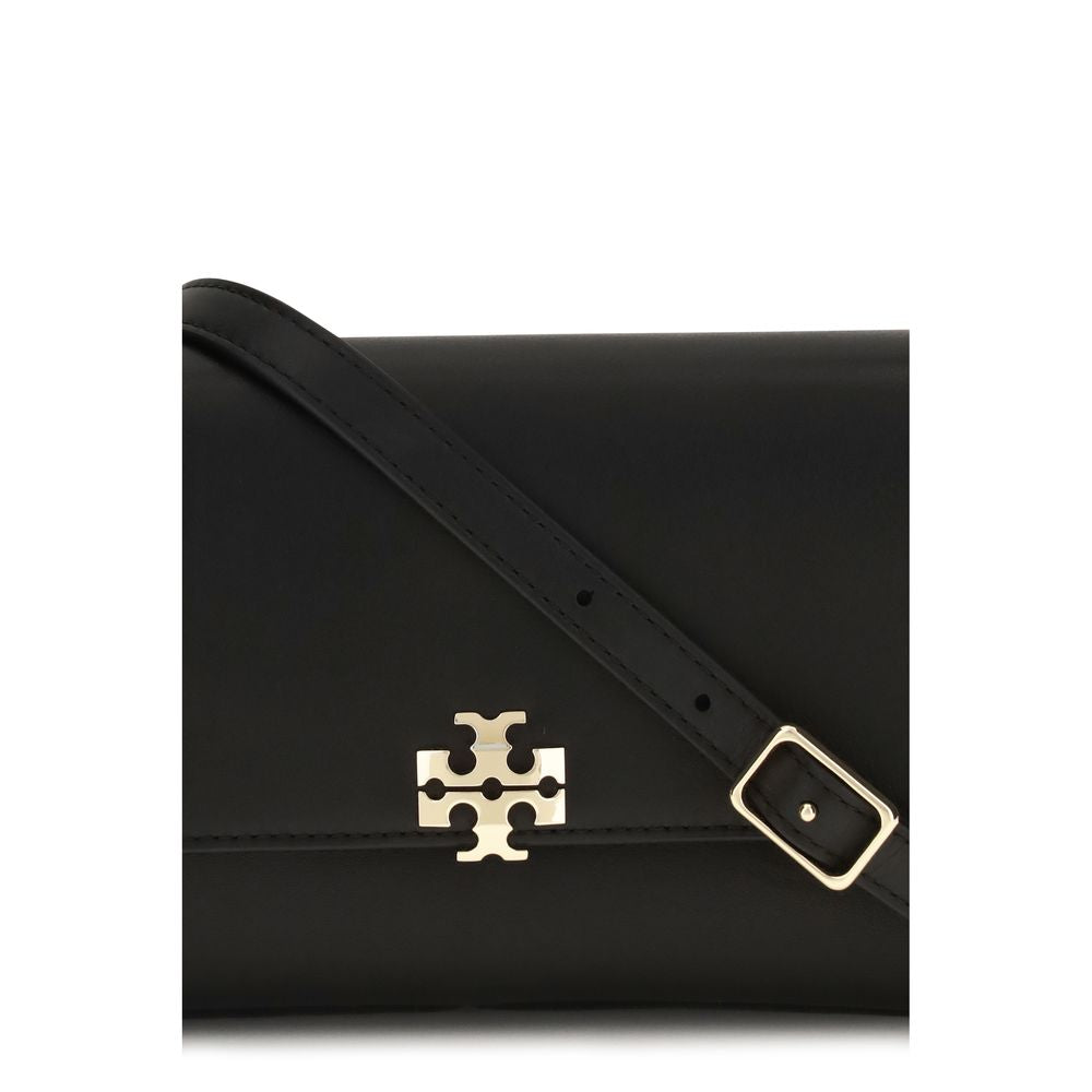 Tory Burch Black Calf Leather Bos Taurus Shoulder Bag