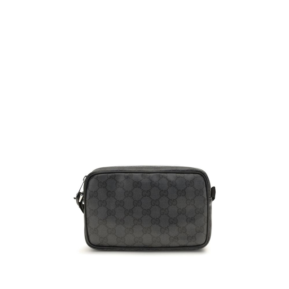 Gucci Black Cotton Shoulder Bag