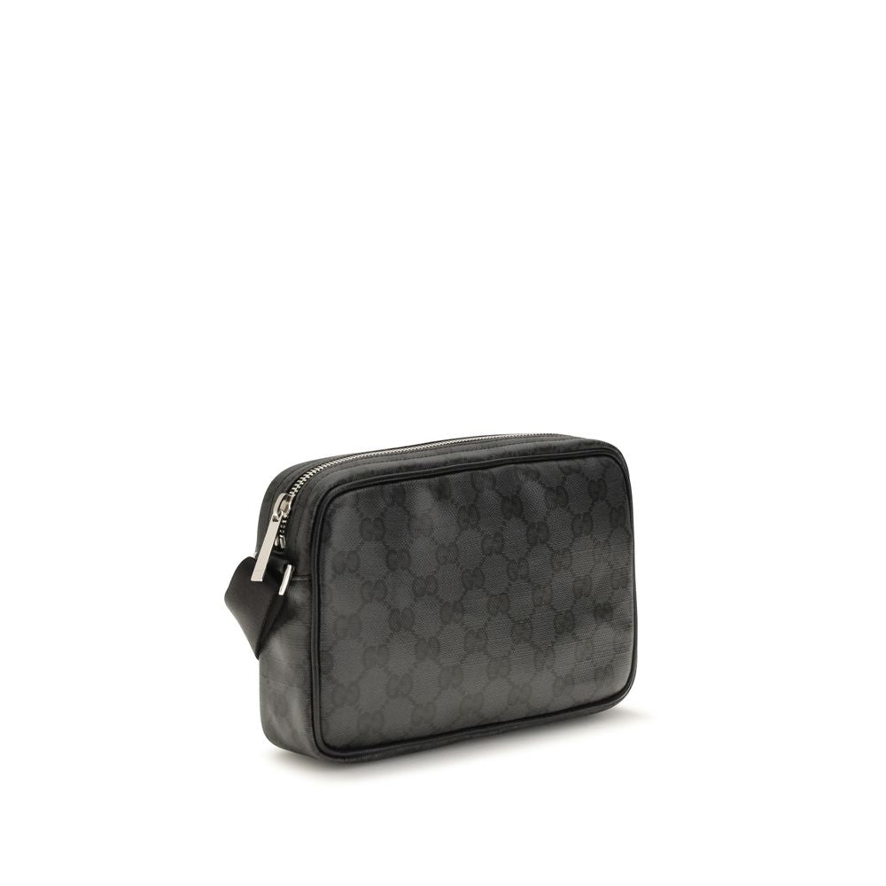Gucci Black Cotton Shoulder Bag
