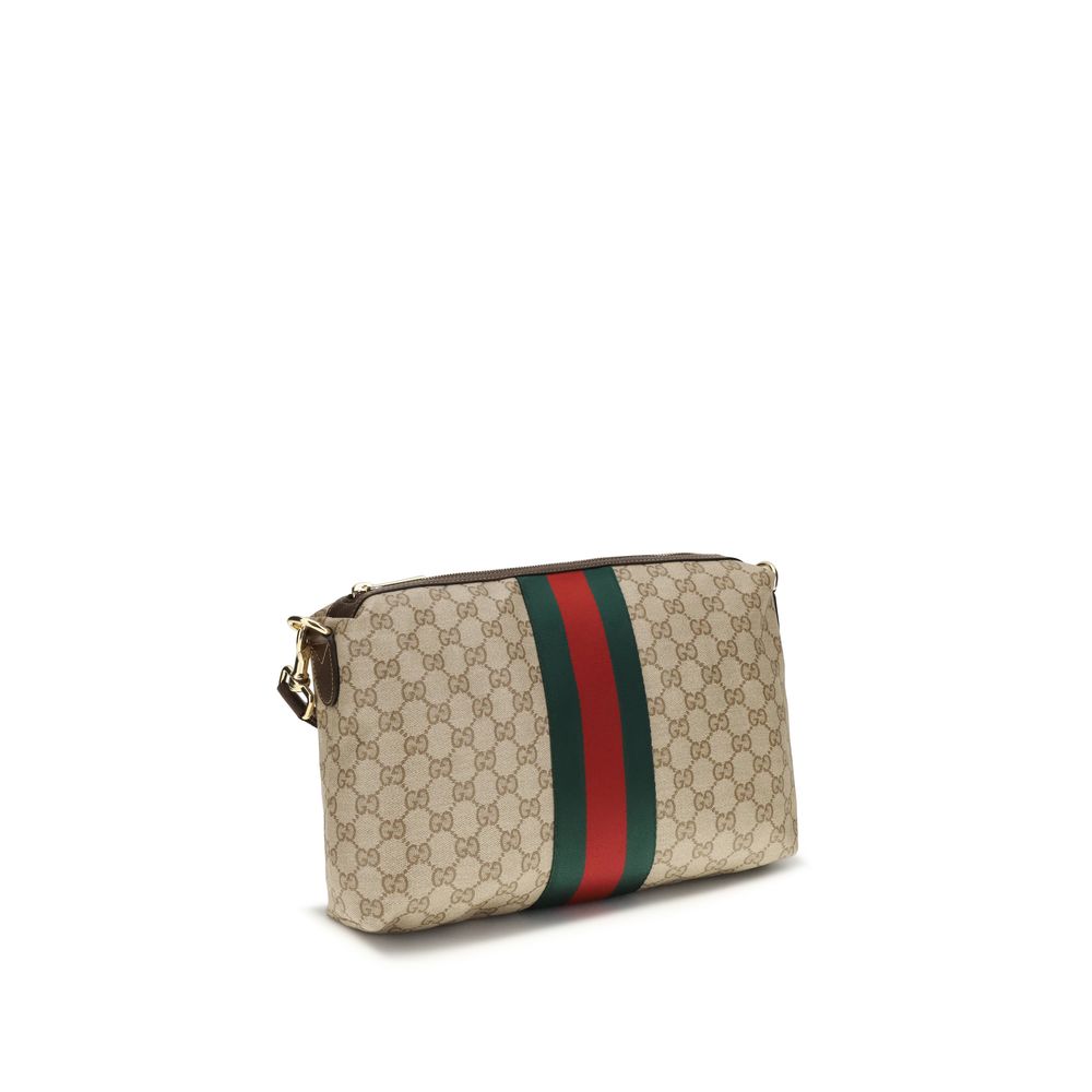 Gucci Beige Cotton Shoulder Bag