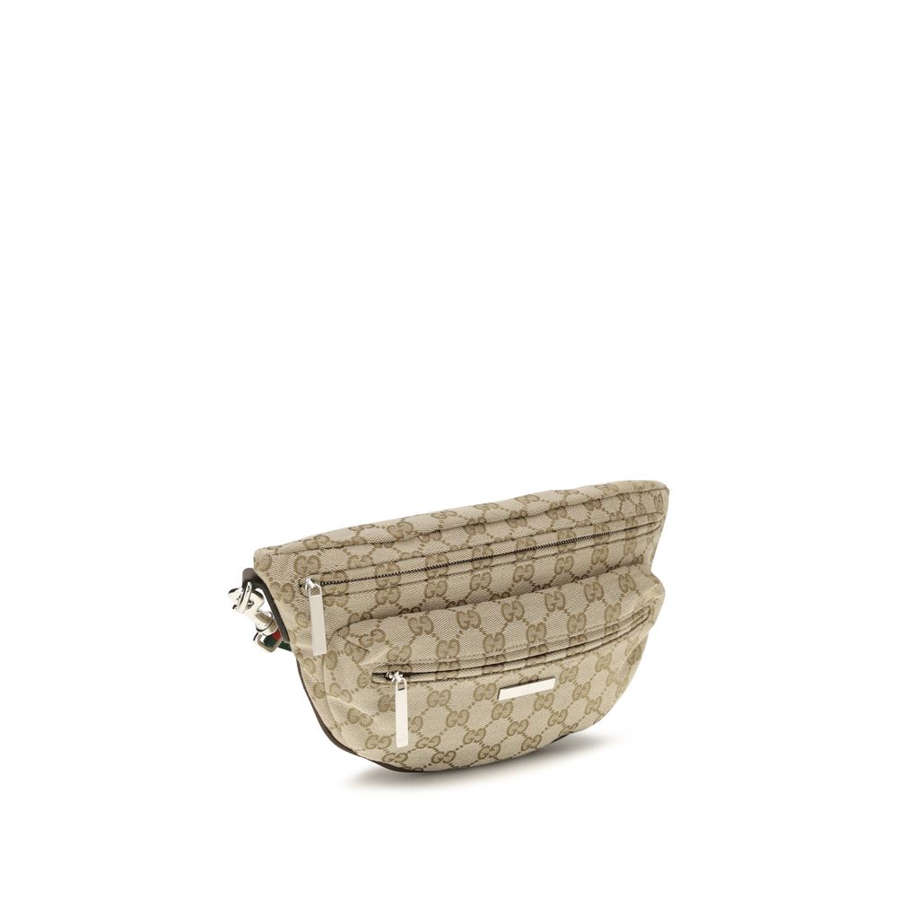 Gucci Beige Polyester Shoulder Bag