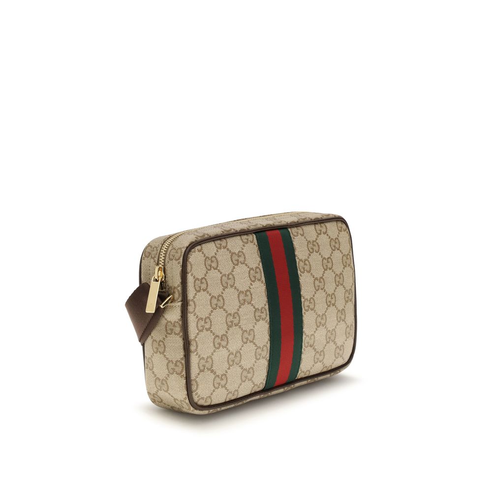 Gucci Beige Cotton Shoulder Bag