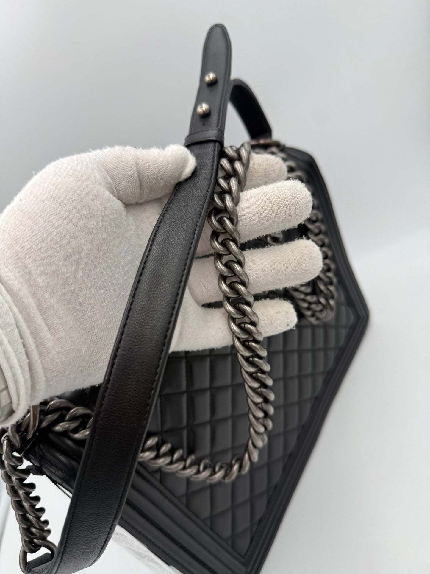 Chanel Bicolor Leather Handbag
