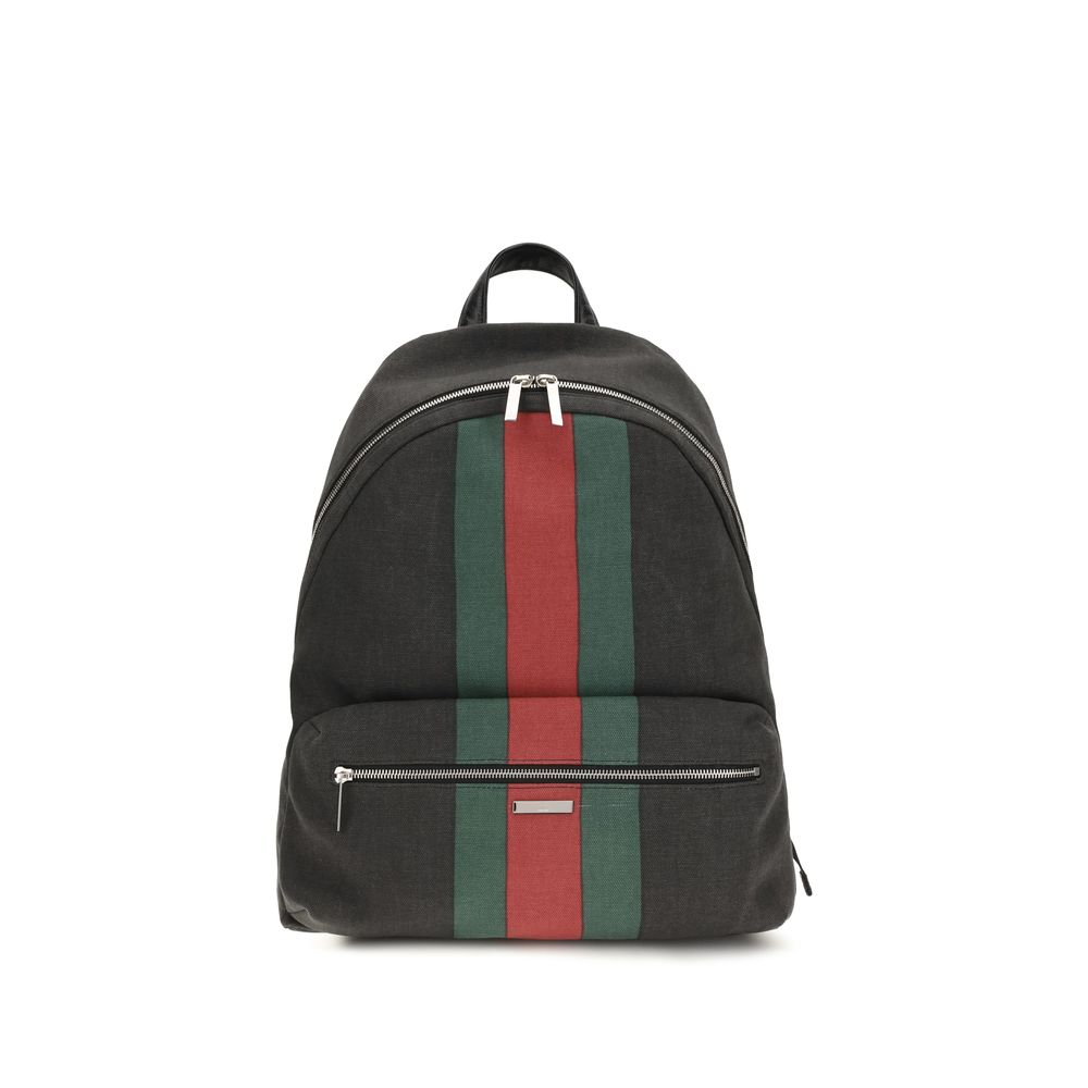 Gucci Black Fabric Backpack