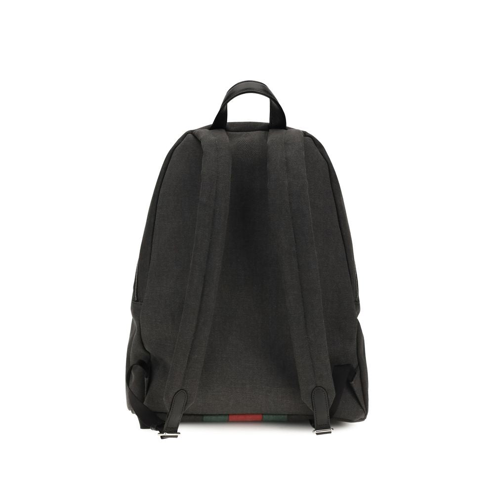 Gucci Black Fabric Backpack