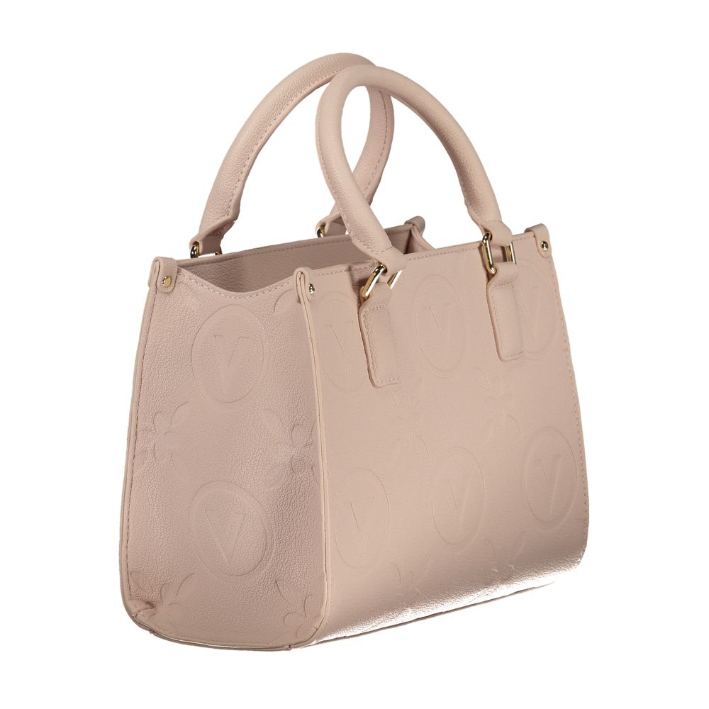 Mario Valentino Pink Polyurethane Women's Bag with Handles