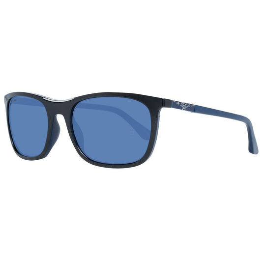 Longines Black Plastic Sunglasses