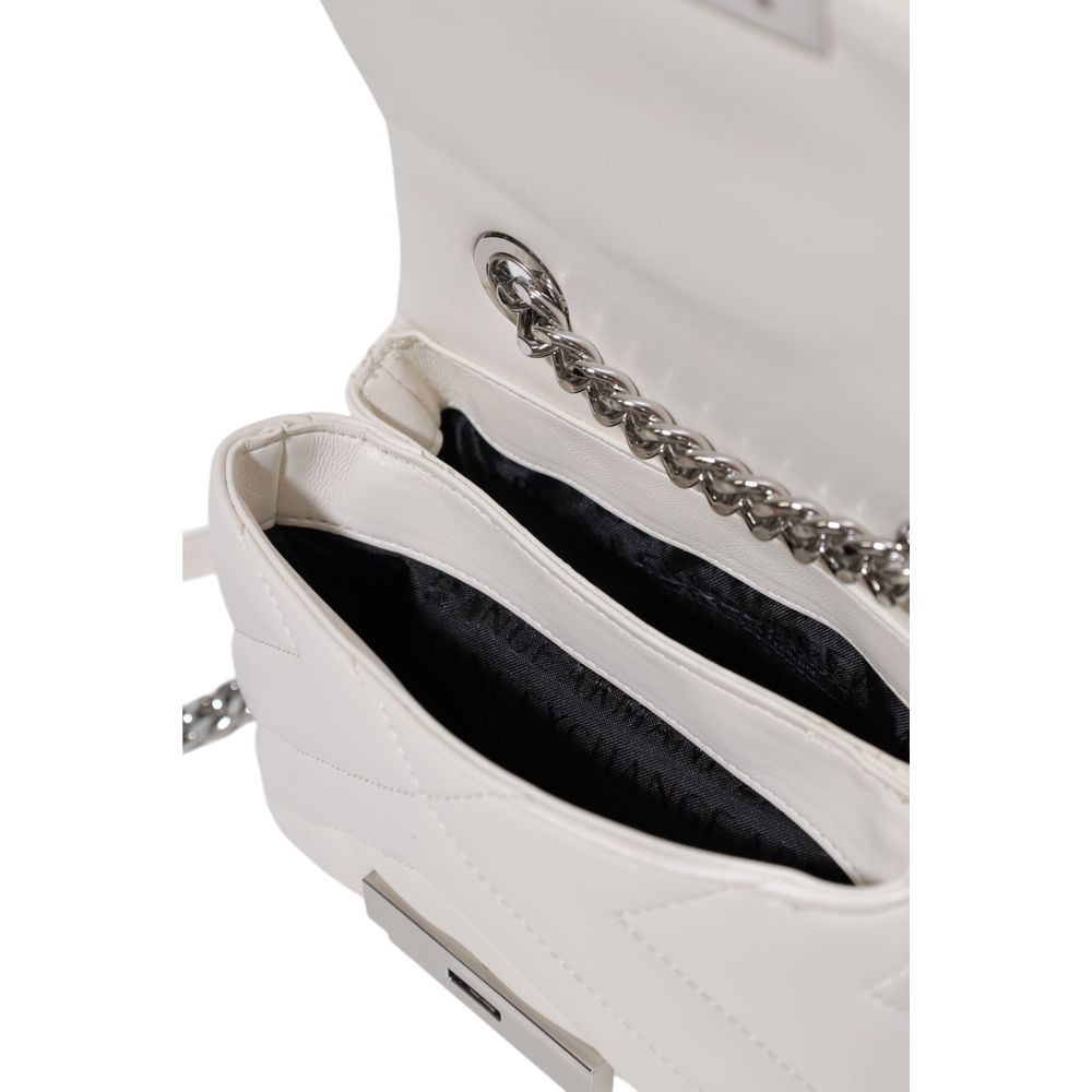 Armani Exchange White Polyester Handbag