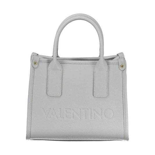 Mario Valentino Azzurro Polyurethane Women's Bag with Handles