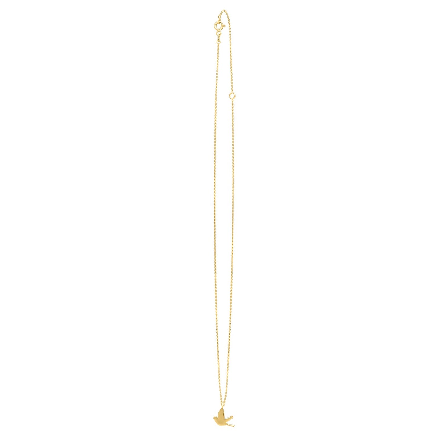 Dove Necklace in 14K Yellow Gold