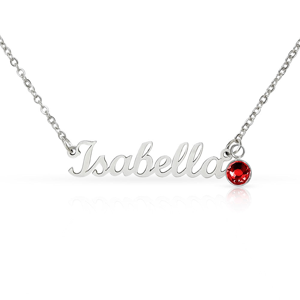 To My Mom|The One Who Gave Me Everything|Custom Name Necklace with Birthstone