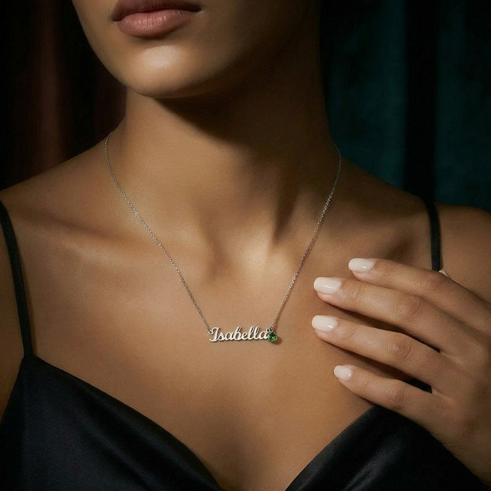 To My Mom|The One Who Gave Me Everything|Custom Name Necklace with Birthstone