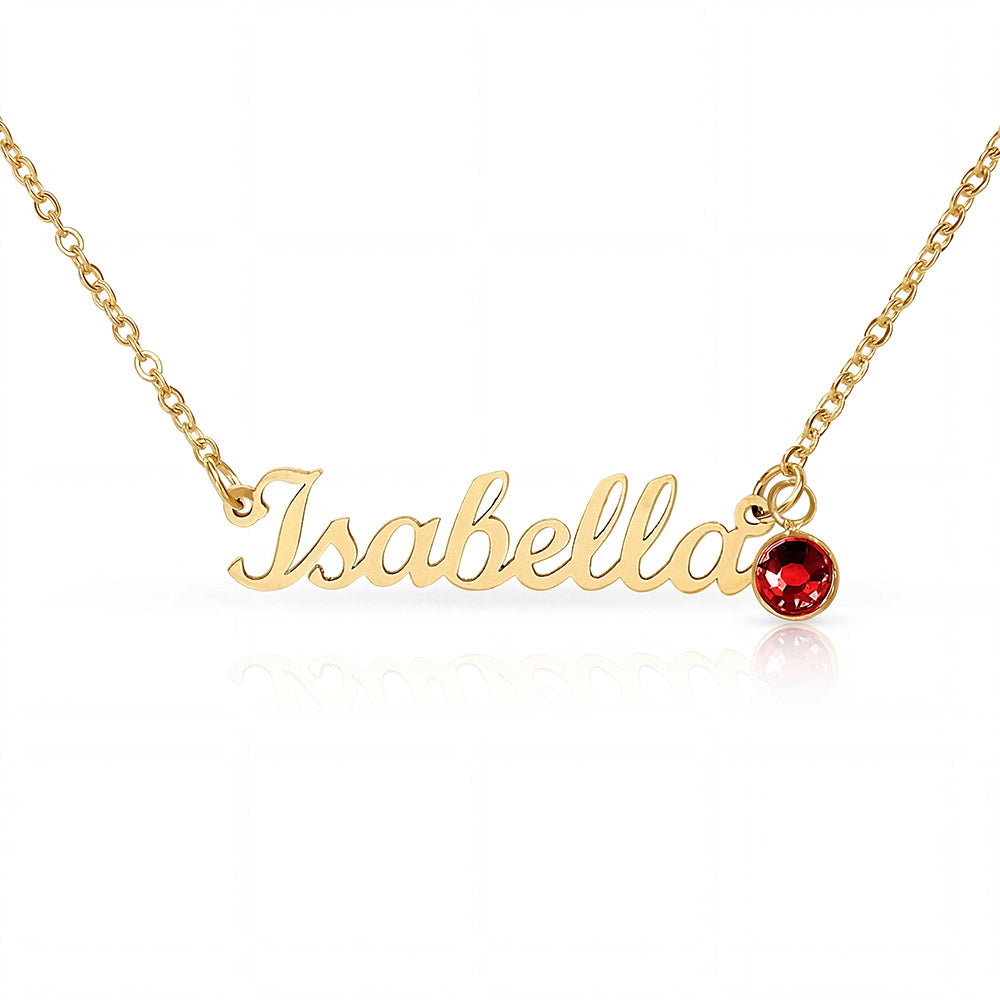 To My Mom|The One Who Gave Me Everything|Custom Name Necklace with Birthstone