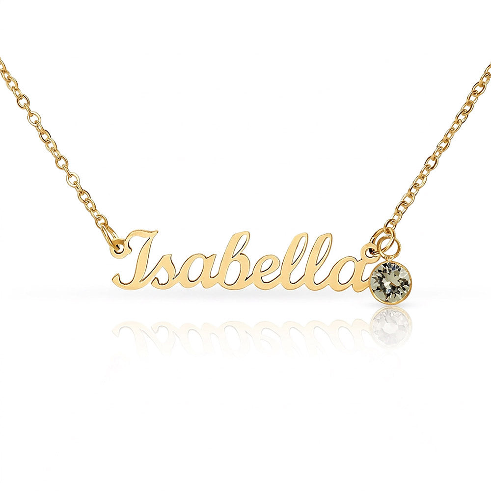 To My Mom|The One Who Gave Me Everything|Custom Name Necklace with Birthstone