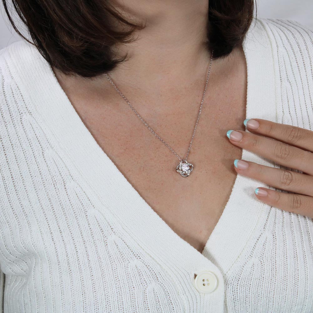 To My Soulmate - Love Knot Necklace Silver Edition