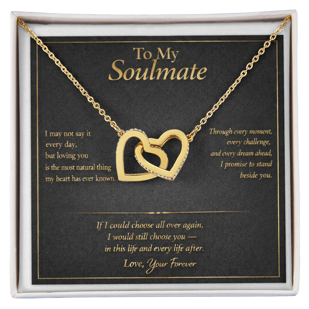 To My Soulmate - Interlocking Hearts