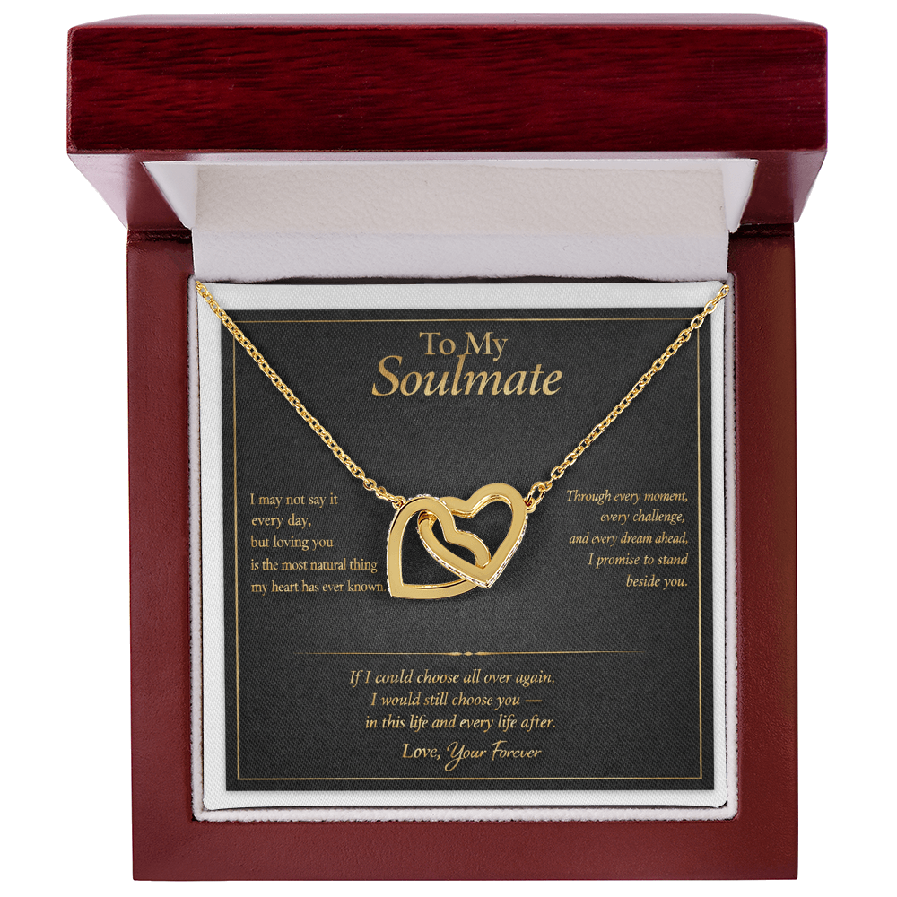 To My Soulmate - Interlocking Hearts