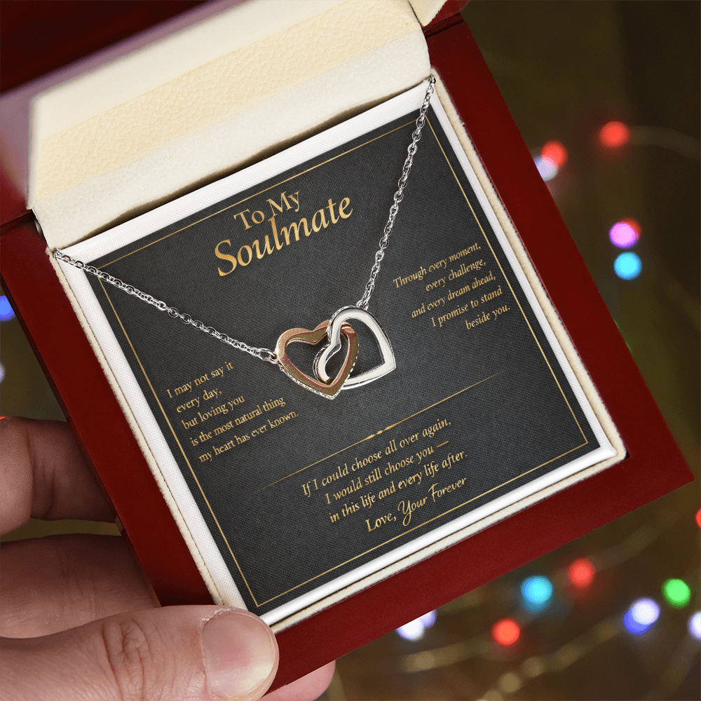 To My Soulmate - Interlocking Hearts