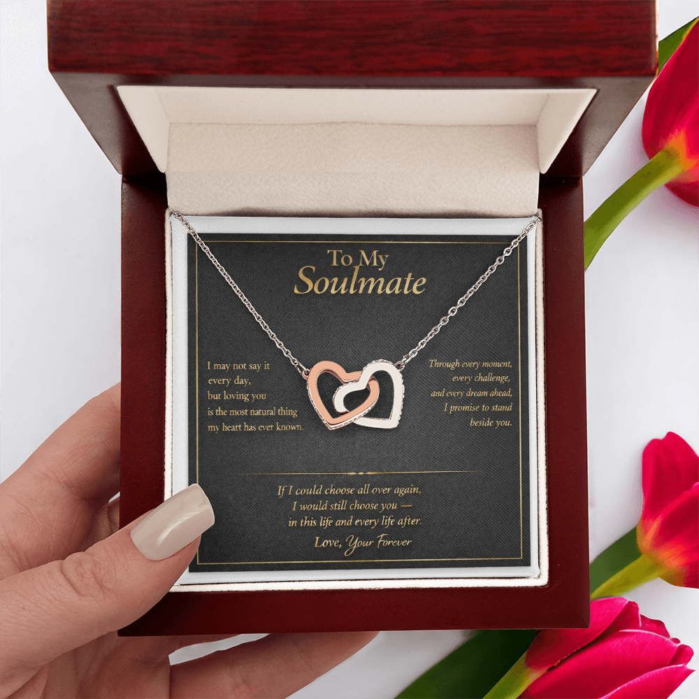 To My Soulmate - Interlocking Hearts