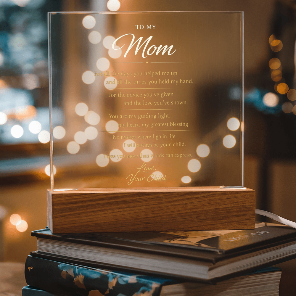 Heartfelt Message To Mom In Gold