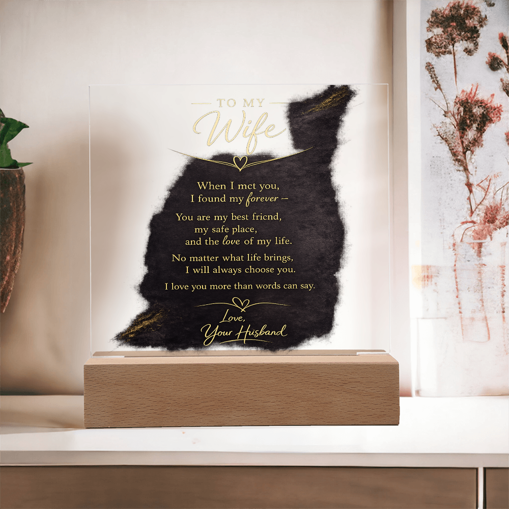 A Heartfelt Message For My Wife