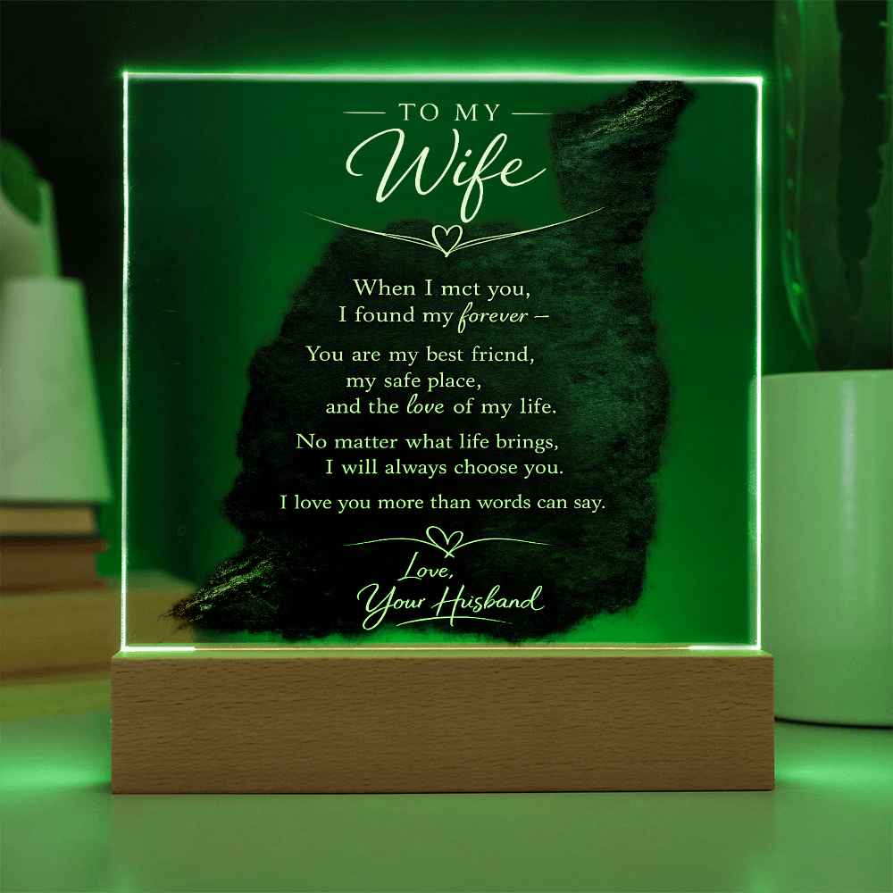A Heartfelt Message For My Wife