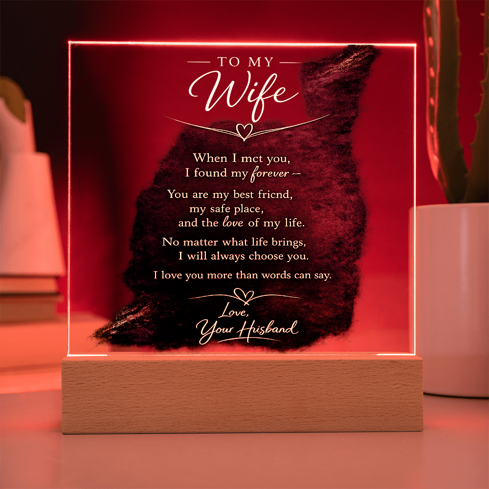 A Heartfelt Message For My Wife