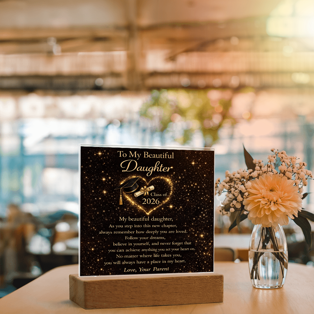 To My Daughter - Class of 2026 LED Acrylic Plaque