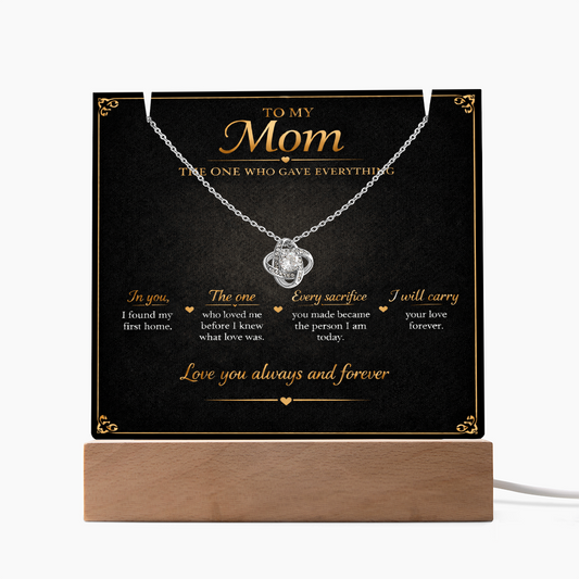 To My Mom - The One Who Gave Me Everything