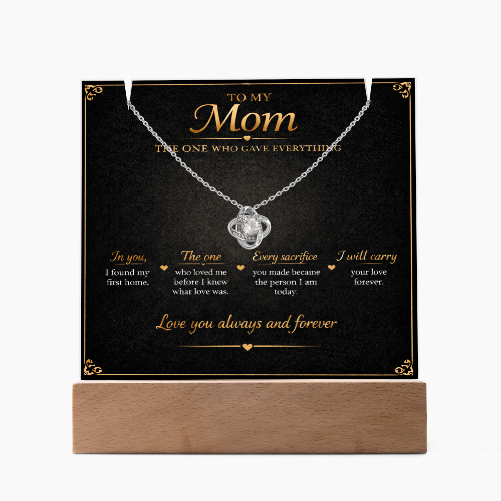 To My Mom - The One Who Gave Me Everything