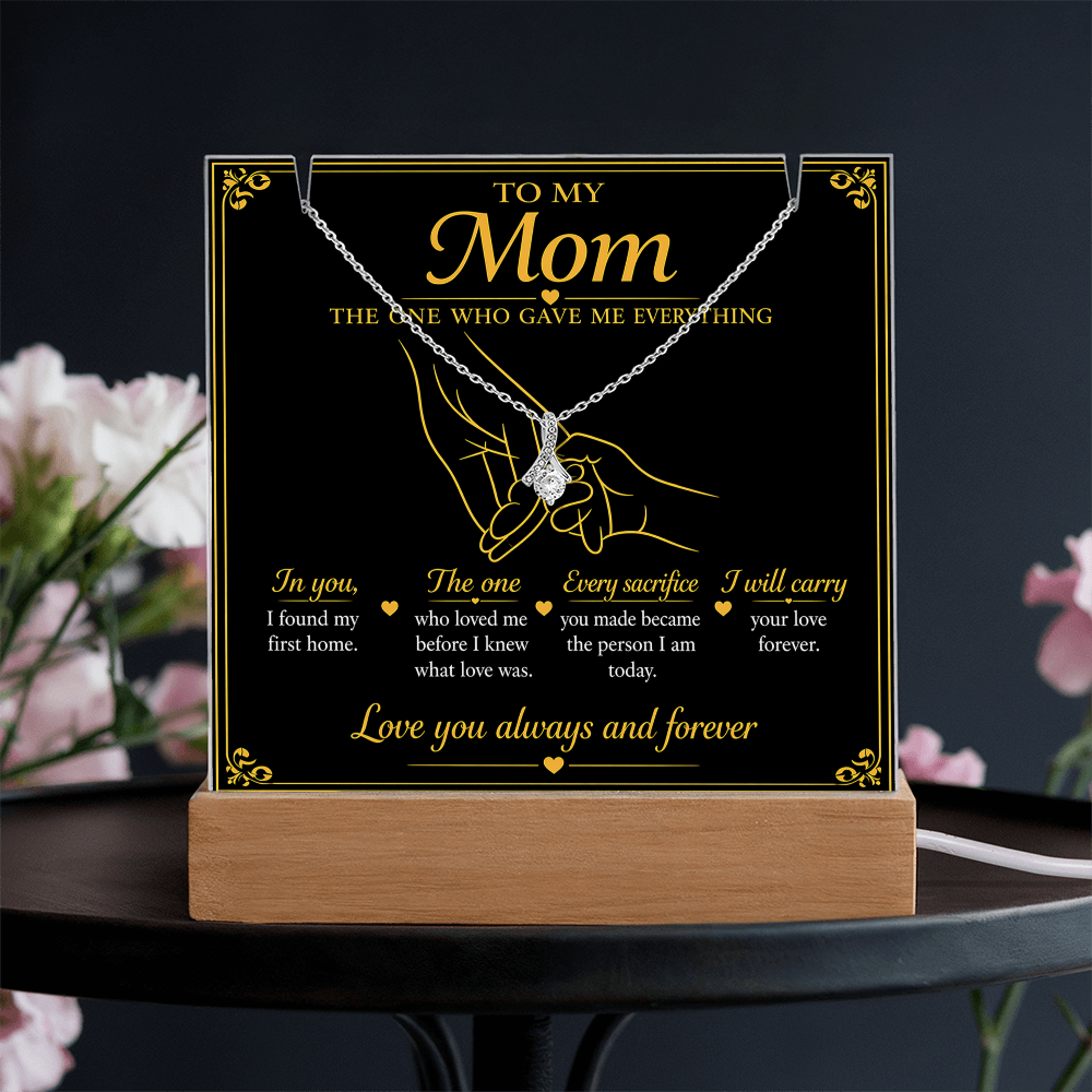 To My Mom|The One Who Gave ME Everything|Alluring Beauty Necklace