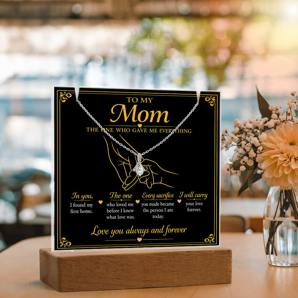 To My Mom|The One Who Gave ME Everything|Alluring Beauty Necklace