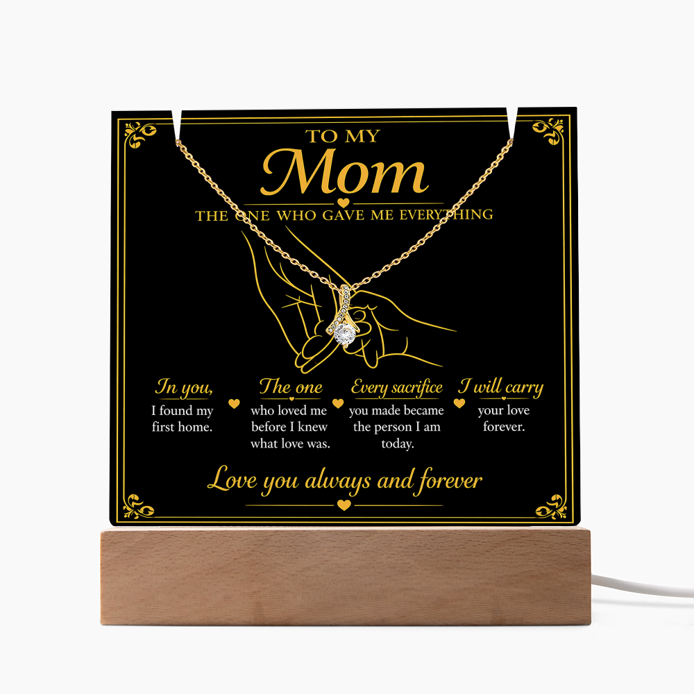 To My Mom|The One Who Gave ME Everything|Alluring Beauty Necklace