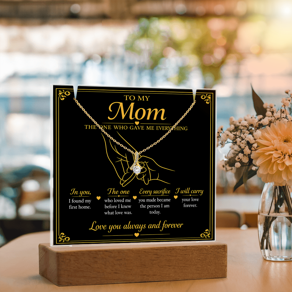 To My Mom|The One Who Gave ME Everything|Alluring Beauty Necklace