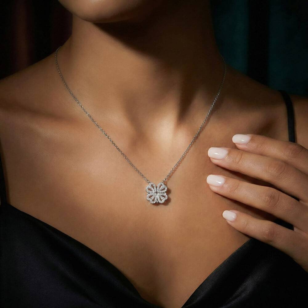 To My Beautiful Daughter - Magnetic Hearts Necklace